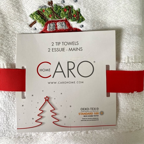 CARO Hone Christmas Hand Towels - 2 pk - Picture 3 of 3